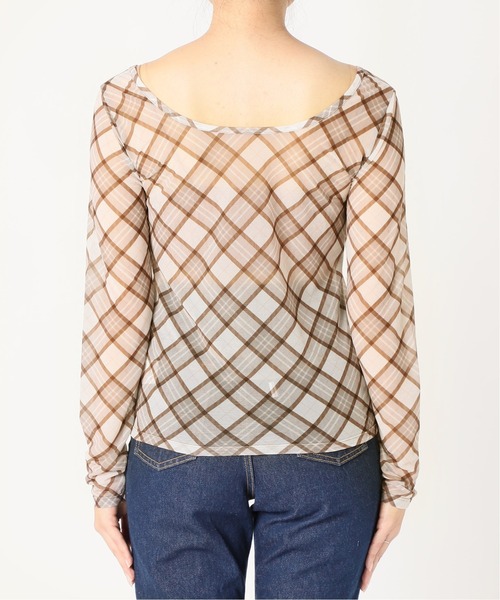 Charles Chaton（シャルルシャトン）の「シアーカットプルオーバー（Tシャツ/カットソー・レディース・ブラック/ベージュ/ピンク・FREE）」の18枚目の写真