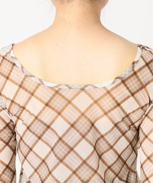 Charles Chaton（シャルルシャトン）の「シアーカットプルオーバー（Tシャツ/カットソー・レディース・ブラック/ベージュ/ピンク・FREE）」の14枚目の写真