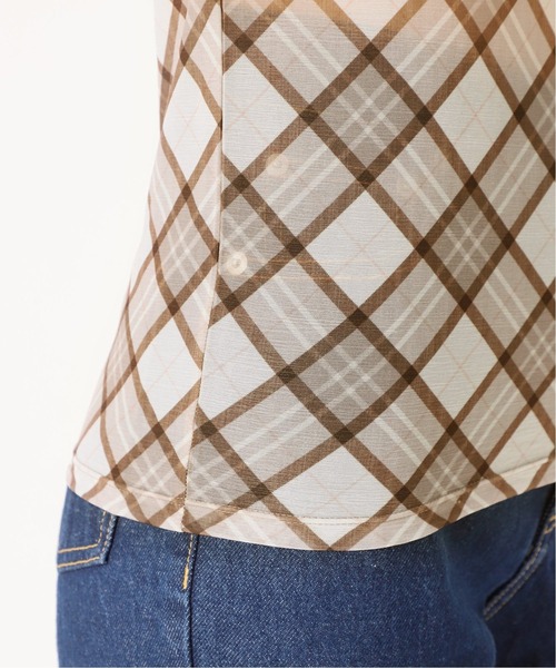 Charles Chaton（シャルルシャトン）の「シアーカットプルオーバー（Tシャツ/カットソー・レディース・ブラック/ベージュ/ピンク・FREE）」の9枚目の写真