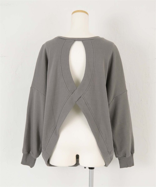 SEA DRESS(シードレス)の「バッククロスヨガトレーナー(Tシャツ/カットソー・レディース・ピンク/アイボリー/チャコール・FREE)」の21枚目の写真