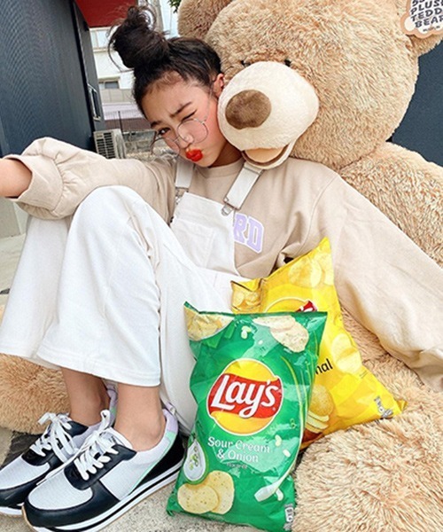 PINKHUNT(ピンクハント)の「PINKHUNT Cuugalコラボ スニーカー 6092 #IG(スニーカー・キッズ・ブラック/ホワイト・L/S/M)」の7枚目の写真