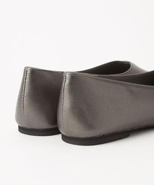 closet story(クローゼットストーリー)の「<closet story(クローゼットストーリー)>スクエア ノットポイント フラットシューズ(その他シューズ・レディース・ダークグレー/ブラック・23.5cm/24cm/24.5cm/23cm)」の8枚目の写真