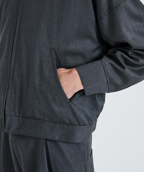 NEONSIGN(ネオンサイン)の「【NEONSIGN】STUDIOUS別注WORSTED BADBOY JACKET(ブルゾン・メンズ・ブラック/グレー・44/46)」の20枚目の写真