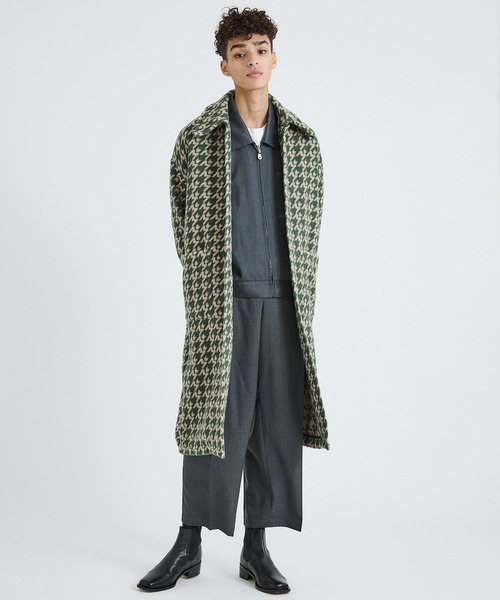 NEONSIGN(ネオンサイン)の「【NEONSIGN】STUDIOUS別注WORSTED BADBOY JACKET(ブルゾン・メンズ・ブラック/グレー・44/46)」の10枚目の写真