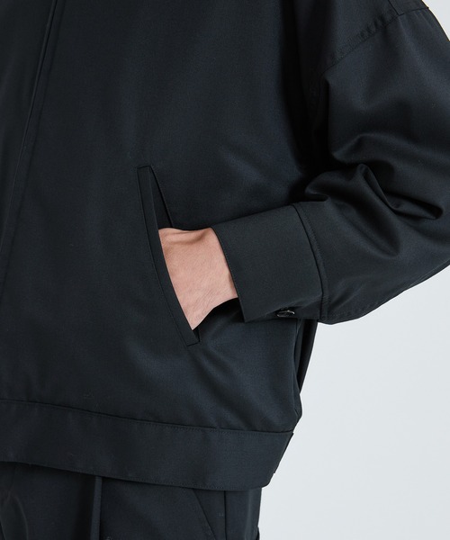 NEONSIGN(ネオンサイン)の「【NEONSIGN】STUDIOUS別注WORSTED BADBOY JACKET(ブルゾン・メンズ・ブラック/グレー・44/46)」の4枚目の写真