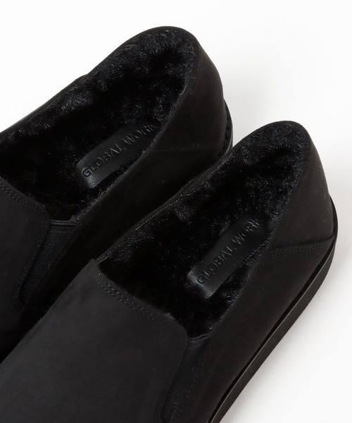 GLOBAL WORK（グローバルワーク）の「ふわもこ撥水踏めるスリッポン/238383（スリッポン・レディース・ブラック/グレー/ベージュ・SMALL/MEDIUM/LARGE）」の12枚目の写真