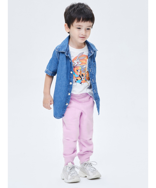 GAP（ギャップ）の「カーボナイズドフリース ジョガーパンツ (幼児)（スウェットパンツ・キッズ・グレー/その他/ライラック/ネイビー・12-18M/4 YRS/18-24M/5 YRS/2 YRS/3 YRS）」の10枚目の写真