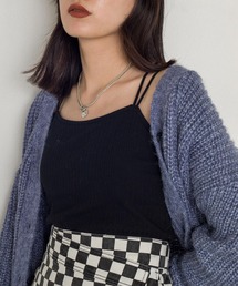 w closet | レーシートタンカップ付きバッククロスキャミソール(キャミソール)
