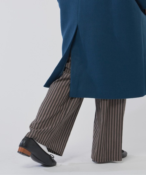 Libra Cue（リブラ キュー）の「ウールブレンドステンカラーコート（ステンカラーコート・レディース・ブラック/グレー/ブルー・1/2/3）」の11枚目の写真