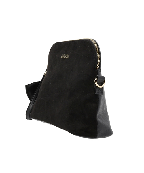 one after another NICE CLAUP（ワンアフターアナザーナイスクラップ）の「【ナイスクラップ】台形クラッチリボン付（クラッチバッグ・レディース・サックスブルー/ピンク系その他/ブラック・FREE）」の4枚目の写真