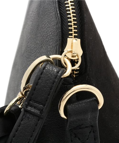 one after another NICE CLAUP（ワンアフターアナザーナイスクラップ）の「【ナイスクラップ】台形クラッチリボン付（クラッチバッグ・レディース・サックスブルー/ピンク系その他/ブラック・FREE）」の8枚目の写真