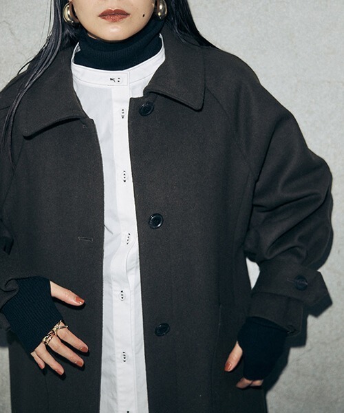 CREDONA（クレドナ）の「ニットベスト付シャツOP（ワンピース・レディース・ブラウン/オフホワイト・FREE）」の8枚目の写真