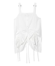 UN3D. | ヘムギャザーシャツキャミソール(キャミソール)