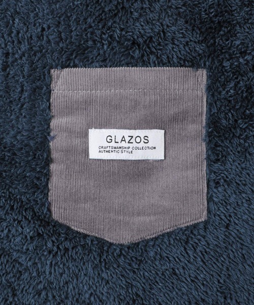 GLAZOS（グラソス）の「ボア・ドロップショルダーコーデュロイポケットトレーナー（スウェット・キッズ・カーキ/ベージュ/ネイビー・130cm/140cm/150cm/170cm/160cm）」の9枚目の写真