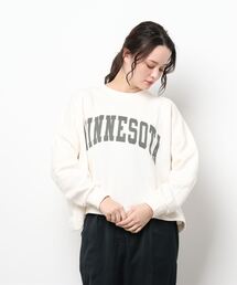 ショート丈ロゴスウェット