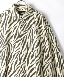 SlashDate（スラッシュデイト）の「ポリエステル起毛総柄ビッグシルエットシャツ（シャツ/ブラウス・メンズ）」