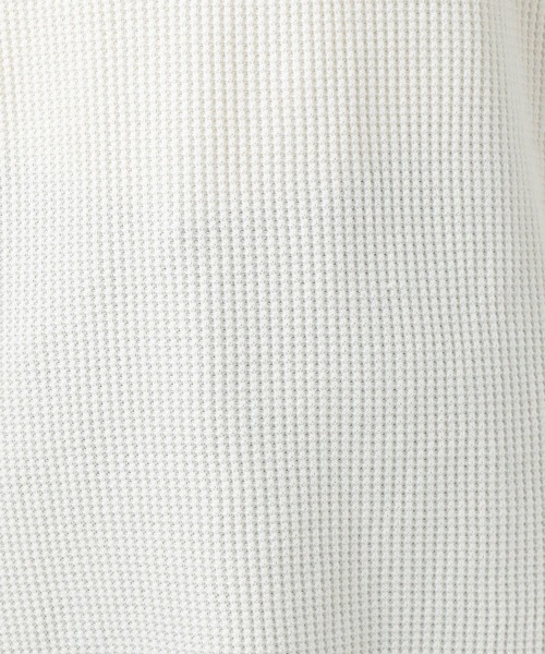 BAYFLOW(ベイフロー)の「ワッフルプルオーバー(Tシャツ/カットソー・レディース・チャコール/ピンク/オフホワイト/グリーン・FREE)」の20枚目の写真