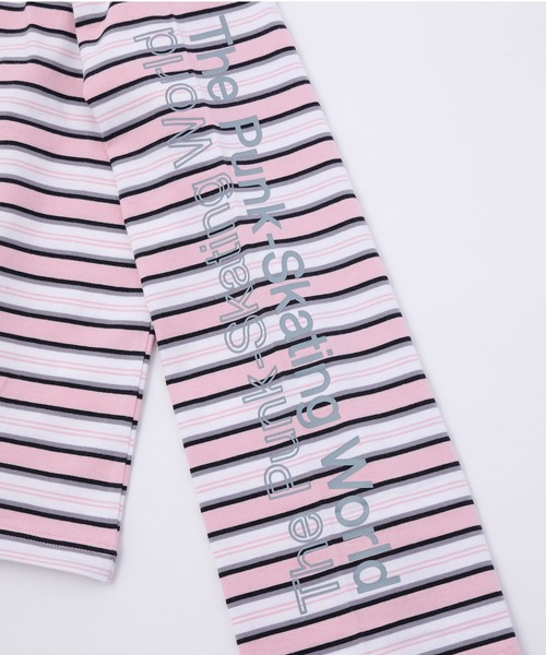 X-girl（エックスガール）の「STRIPED L/S TEE（Tシャツ/カットソー・レディース・ブラウン/チャコール/ピンク・S/M）」の18枚目の写真