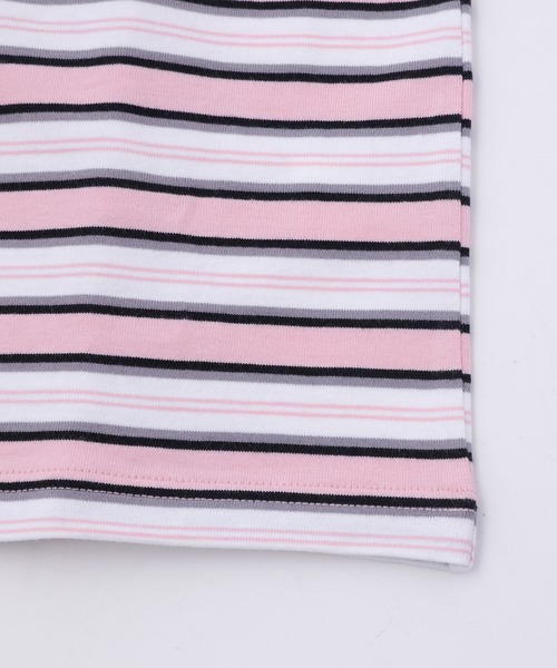 X-girl（エックスガール）の「STRIPED L/S TEE（Tシャツ/カットソー・レディース・ブラウン/チャコール/ピンク・S/M）」の19枚目の写真