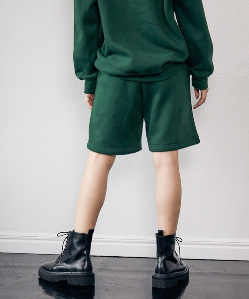 PBLIM（ページボーイリム）の「【PAGEBOYLIM】ウラキモウルーズハーフパンツ（スウェットパンツ・レディース・杢グレー/クリーム/グリーン/ブルー・MEDIUM/LARGE）」の21枚目の写真