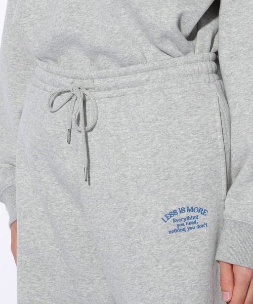 PBLIM（ページボーイリム）の「【PAGEBOYLIM】ウラキモウルーズハーフパンツ（スウェットパンツ・レディース・杢グレー/クリーム/グリーン/ブルー・MEDIUM/LARGE）」の18枚目の写真