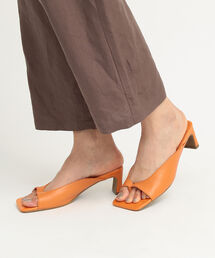 Ray BEAMS | Ray BEAMS / スクエア トング ミュール(サンダル)