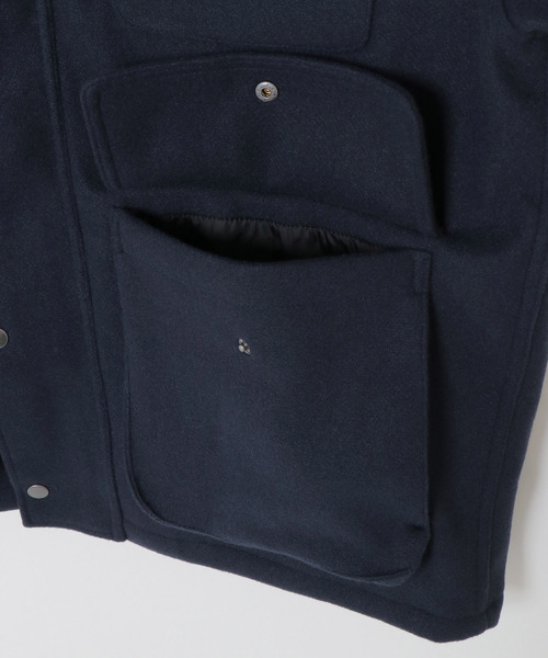 VENCEEXCHANGE(ヴァンスエクスチェンジ)の「ウールライクオーバーサイズミリタリージャケット /キルティング/薄中綿/トラッド/(ミリタリージャケット・メンズ・ネイビー/オリーブ・M/L)」の22枚目の写真