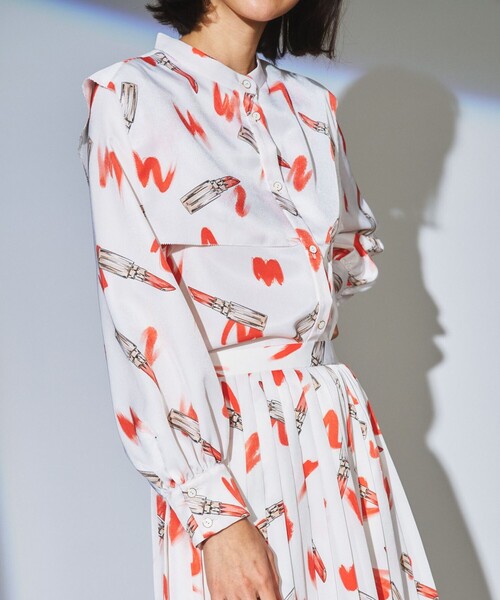 Diagram（ダイアグラム）の「リッププリントブラウス（シャツ/ブラウス  