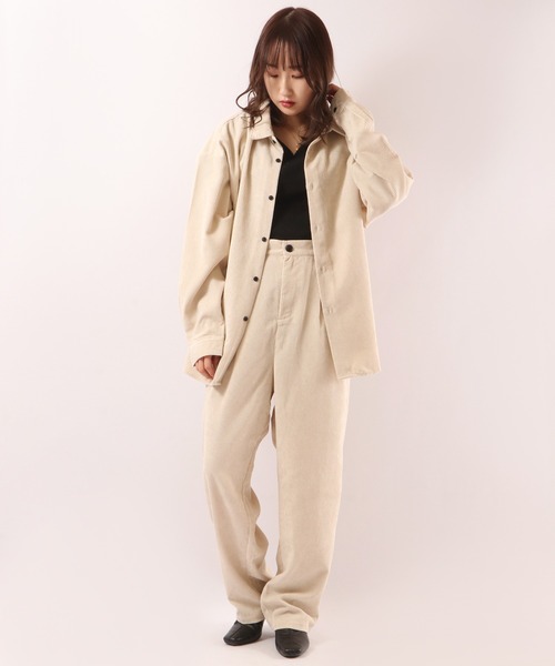 CIAO(チャオ)の「ciao 2タックコーデュロイスラックス(スラックス・メンズ・ブラウン/アイボリー/キャメル/グレイッシュブルー・M/L)」の10枚目の写真