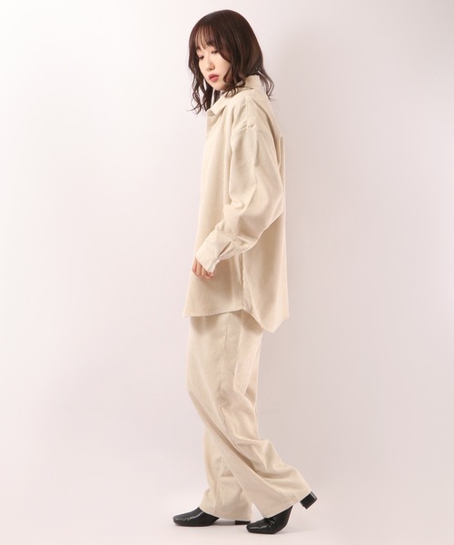 CIAO(チャオ)の「ciao 2タックコーデュロイスラックス(スラックス・メンズ・ブラウン/アイボリー/キャメル/グレイッシュブルー・M/L)」の11枚目の写真