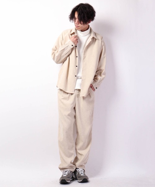 CIAO(チャオ)の「ciao 2タックコーデュロイスラックス(スラックス・メンズ・ブラウン/アイボリー/キャメル/グレイッシュブルー・M/L)」の18枚目の写真