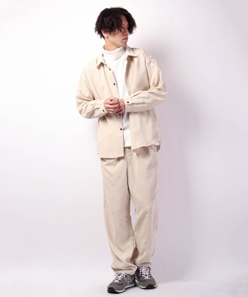CIAO(チャオ)の「ciao 2タックコーデュロイスラックス(スラックス・メンズ・ブラウン/アイボリー/キャメル/グレイッシュブルー・M/L)」の19枚目の写真