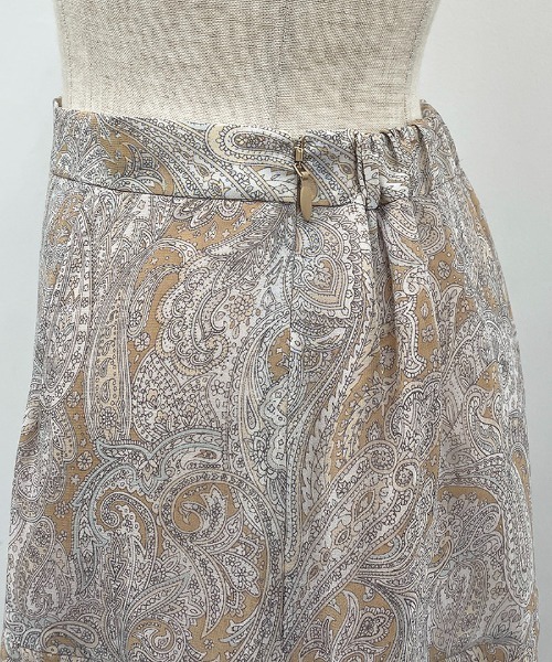 DIARIUM(ディアリウム)の「ペイズリーシフォンラッフルスカート(スカート・レディース・ベージュ/オレンジ・M)」の13枚目の写真