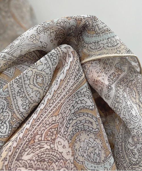 DIARIUM(ディアリウム)の「ペイズリーシフォンラッフルスカート(スカート・レディース・ベージュ/オレンジ・M)」の17枚目の写真