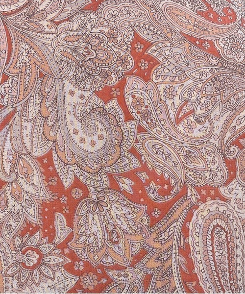 DIARIUM(ディアリウム)の「ペイズリーシフォンラッフルスカート(スカート・レディース・ベージュ/オレンジ・M)」の6枚目の写真