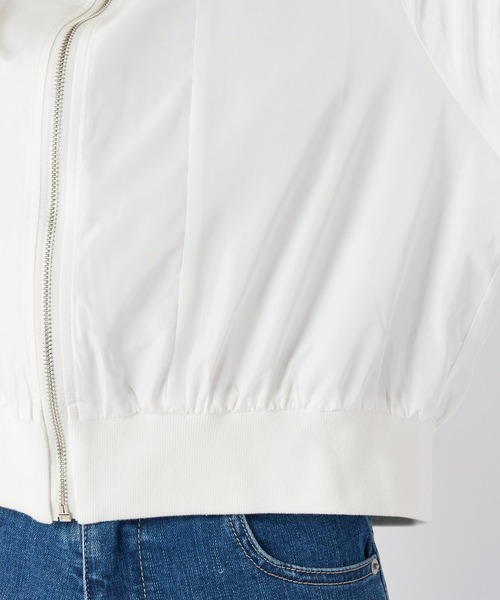 SPIRALGIRL（スパイラルガール）の「袖ギャザーコンパクトMA-1（MA-1・レディース・ブラック/オフホワイト・FREE）」の11枚目の写真