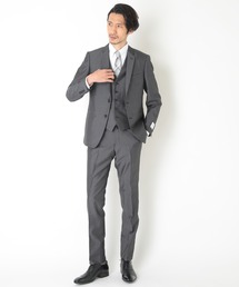 CROWDED CLOSET（クラウデッドクローゼット）の「NARROW TWブライトストライプスーツ/別売りベストあり/2ピースビジネスセットアップスーツ（スーツセット・メンズ）」