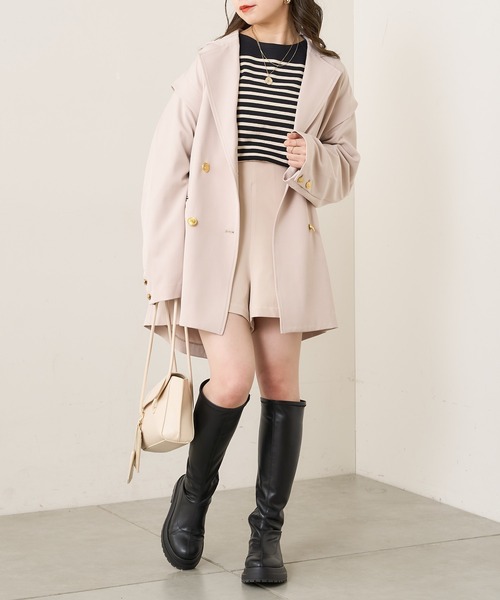 Chico(チコ)の「3ピース横長ショルダー(ショルダーバッグ・レディース・ブラック/ピンク/アイボリー・FREE)」の4枚目の写真