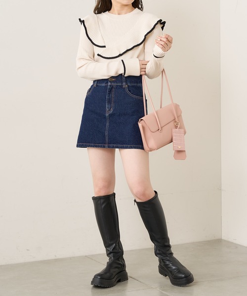 Chico(チコ)の「3ピース横長ショルダー(ショルダーバッグ・レディース・ブラック/ピンク/アイボリー・FREE)」の8枚目の写真