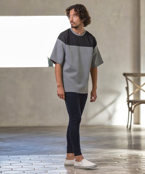 Magine(マージン)の「mt7635-FOOTBALL LIKE TEE Tシャツ(Tシャツ/カットソー・メンズ・ミックスグレー/ホワイト×ブラック/オリーブ×ブラック・48/44/46)」の18枚目の写真
