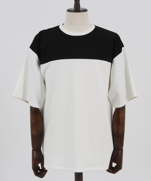 Magine(マージン)の「mt7635-FOOTBALL LIKE TEE Tシャツ(Tシャツ/カットソー・メンズ・ミックスグレー/ホワイト×ブラック/オリーブ×ブラック・48/44/46)」の19枚目の写真