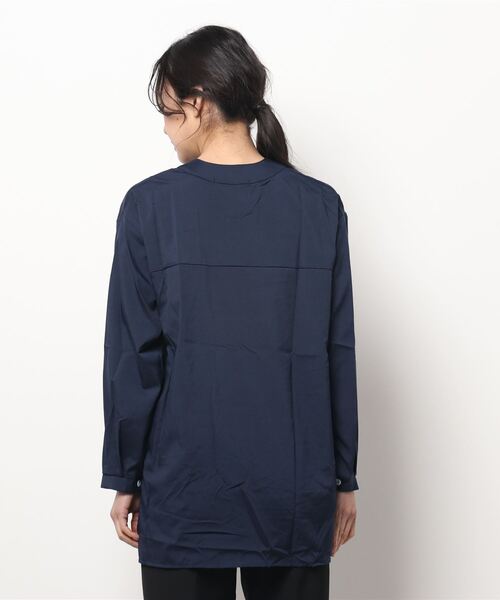 Ritzy(リッツィー)の「スキッパー衿ブラウス(シャツ/ブラウス・レディース・ネイビー/グリーン/ホワイト・M/L)」の6枚目の写真
