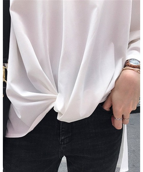 Ritzy(リッツィー)の「スキッパー衿ブラウス(シャツ/ブラウス・レディース・ネイビー/グリーン/ホワイト・M/L)」の20枚目の写真