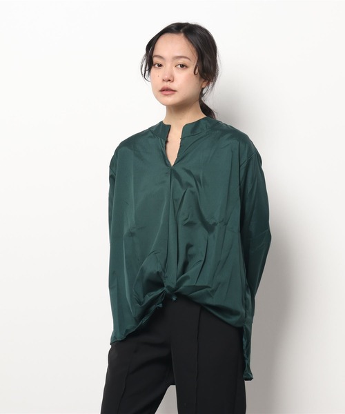 Ritzy(リッツィー)の「スキッパー衿ブラウス(シャツ/ブラウス・レディース・ネイビー/グリーン/ホワイト・M/L)」の19枚目の写真