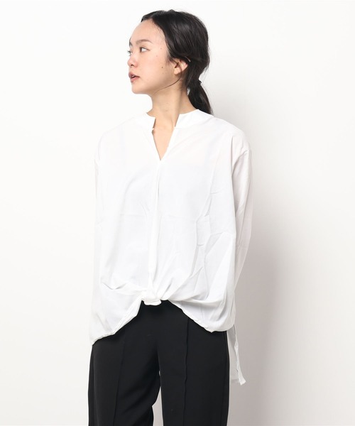 Ritzy(リッツィー)の「スキッパー衿ブラウス(シャツ/ブラウス・レディース・ネイビー/グリーン/ホワイト・M/L)」の16枚目の写真