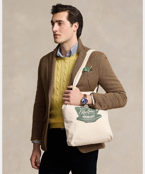 POLO RALPH LAUREN（ポロ ラルフ ローレン）の「Ralph's Coffee トートバッグ（トートバッグ・メンズ・ホワイト・ONE）」の8枚目の写真