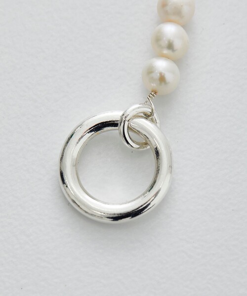 LiNoH(リノー)の「PEARL×NATURAL STONE NECKLACE(ネックレス・メンズ・ブルー/グリーン・FREE)」の14枚目の写真
