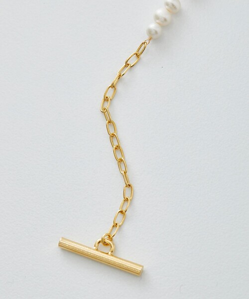LiNoH(リノー)の「PEARL×NATURAL STONE NECKLACE(ネックレス・メンズ・ブルー/グリーン・FREE)」の13枚目の写真