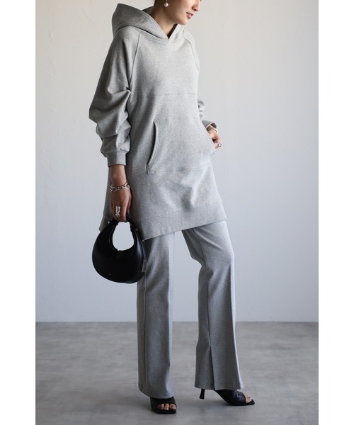 Bonjour Sagan（ボンジュールサガン）の「サイドジップステッチデザインパーカー（パーカー・レディース・チャコールグレー/グレー/オフホワイト・FREE）」の18枚目の写真