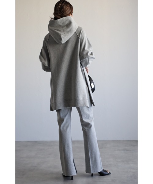 Bonjour Sagan（ボンジュールサガン）の「サイドジップステッチデザインパーカー（パーカー・レディース・チャコールグレー/グレー/オフホワイト・FREE）」の20枚目の写真